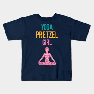 Pretzel Yoga Twisted Girl Kids T-Shirt